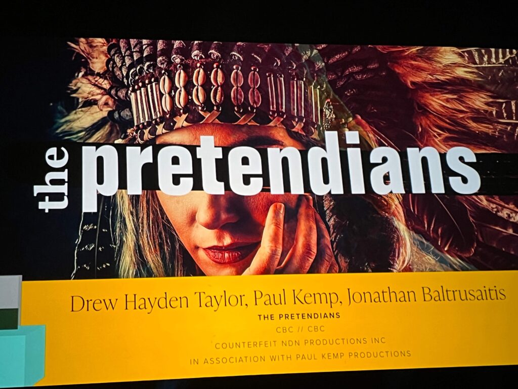 image of a poster for "The Pretendians" 